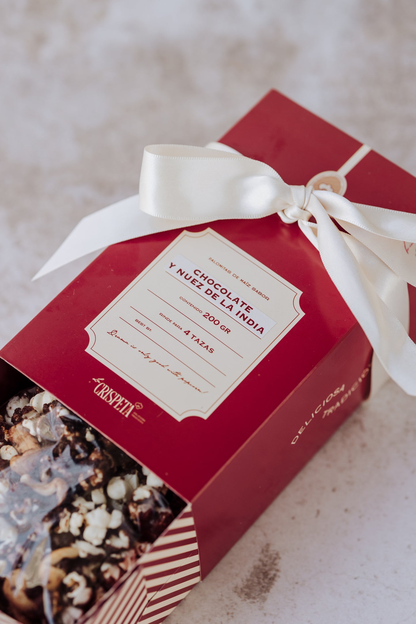 Box de Palomitas sabor Chocolate y Nuez de la India