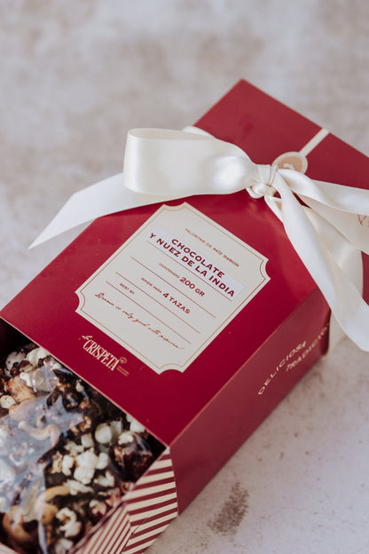 Box de Palomitas sabor Chocolate y Nuez de la India